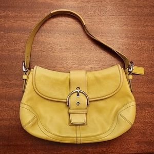ISO COACH 9248 Leather Soho Lime Green Chartreuse Bag purse